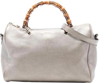 Gucci Pre-owned Handbags, female, Gray, Size: ONE SIZE Pre-owned Vintage Handbag