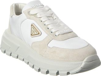 Prada Nylon & Suede Sneaker