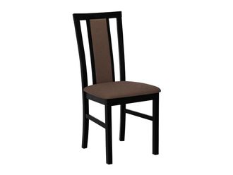 Mirjan24 Silla Victorville 157, Negro, 93x43x40cm, Tapiz, De Madera, Madera, Muebles Ya Montados