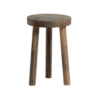Hannun Taburete de madera marr&oacute;n