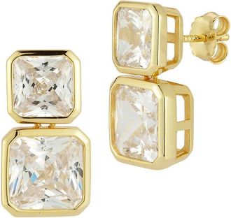 Sphera Milano 14K Gold Plated Cz Earrings