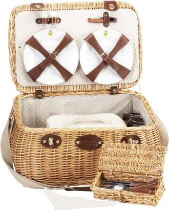 Les Jardins de la Comtesse Cesta picnic de mimbre Trocadéro 4 personas