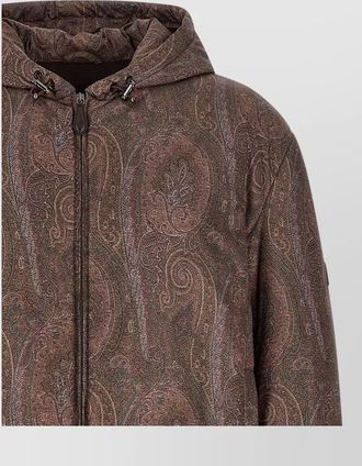Etro paisley hooded puffer jacket