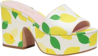Kate Spade New York ibiza platform sandal in Lemon Toss/Parchment at Nordstrom Rack, Size 5.5