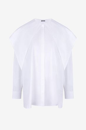 Fabiana Filippi Popelinehemd mit Oversize-Kragen