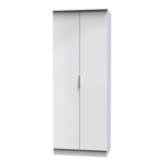 Welcome Furniture Paris Ready Assembled Wardrobe with 2 Doors - White Matt - Welcome Furniture | TJ Hughes