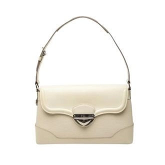 Louis Vuitton Pre-owned Bagatelle PM - Dames - Pre-owned - Wit - Maat: ONE Size Leer