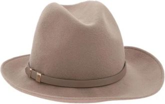 inverni Rabbit Fur Felt Hat - Dames - Hoeden - Beige - 56 CM - Accessoires