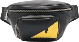 Fendi Vintage, unisex, Zwart, ONE Size, Leer, Pre-owned Sling bag