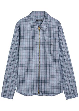Versace Checked Wool Shirt - Multicoloured 1 - 52 (IT52 / XL)
