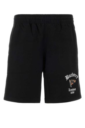 Burberry Black Logo Shorts