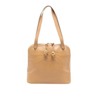 Chanel Pre-owned Handbags, female, Brown, Size: ONE SIZE Pre-owned Vintage Handbag