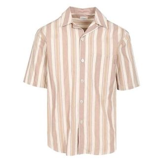 Saint Laurent Cassandre Striped Shirt - male - Saint Laurent - Short Sleeve Shirts - Multicolor - M - Shirts