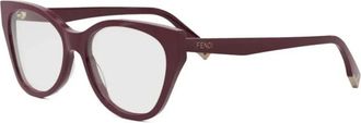 Fendi Optical Frame - Dames - Brillen - Paars - 54 MM - Accessoires