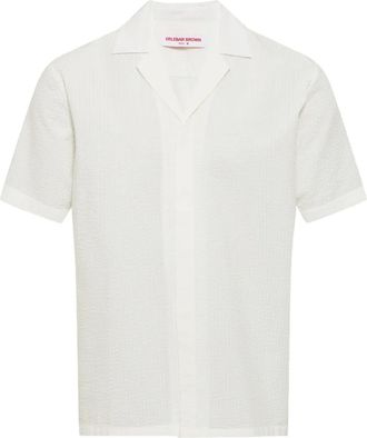Orlebar Brown Maitan katoenen overhemd - Wit