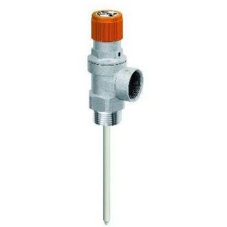 Far Valvola Di Sicurezza Combinata Cromata Per Impianti Solari Misura: 6 Bar - 3/4mx3/4f