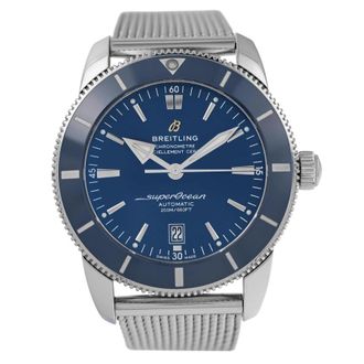 Breitling Pre-owned Breitling Superocean Heritage II Automatic Chronometer Blue Dial Mens Watch AB2020161C1A1