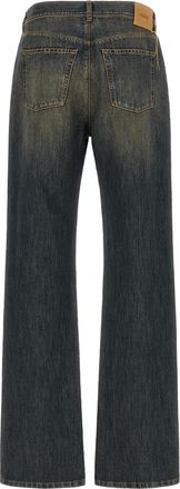 Fendi Cotton Straight-Leg Jeans - Blue
