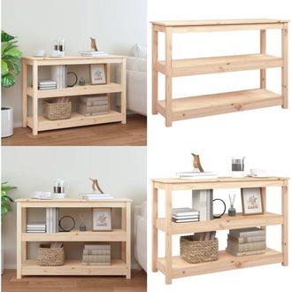vidaXL Tavolo Consolle 110x40x74 cm in Legno Massello di Pino - Tavolo da ingresso - Tavolo da salotto