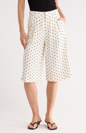 DL1961 Hepburn Linen Shorts in Polka Dots at Nordstrom Rack, Size 25