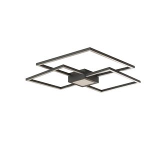 Lindby L&aacute;mpara De Techo Led duetto En Negro Aluminio - Lindby