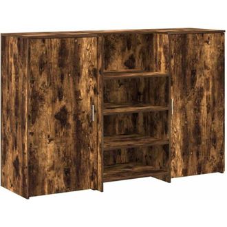 vidaXL Mostrador De Recepci&oacute;n Roble Ahumado 155x50x103,5 Cm Vidaxl