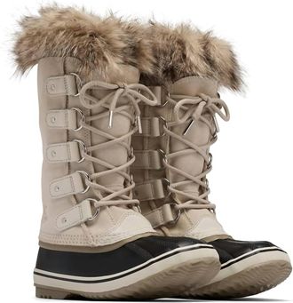Sorel Womens Joan Of Arctic Water Proof Boot In Fawn, Omega/taupe