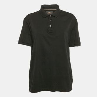 HUGO BOSS Boss By Hugo Boss Black Jersey Polo T-Shirt