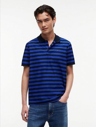 Tommy Hilfiger Regular Fit Stripe Jersey Polo Shirt
