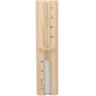 OEM Clessidra Da Sauna In Legno Di Pino - Timer Manuale Da 15 Minuti Per Sessioni Rilassanti In Sauna, Bagno Turco O Spa