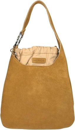 Vic Mati&eacute; Anita Small Bucket Bag - Dames - Schoudertassen - Bruin - ONE Size - Leer - Tassen