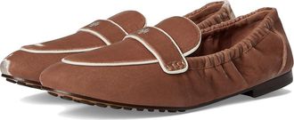 Tory Burch Ballet Loafers Womens Flat Shoes Vintage Rose/Perfect Black : 9 M, Leather