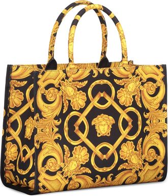 Versace Medusa Barocco Canvas Tote Bag