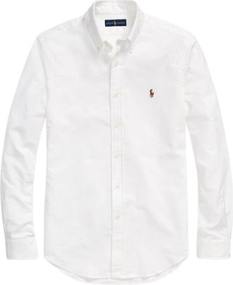 Polo Ralph Lauren Wit overhemd - Heren - Casual Overhemden - Wit - XL - Katoen - Overhemden