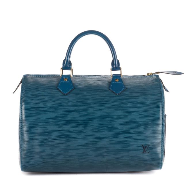Pre-owned Womens Speedy 30 Handbag - Blue - One Size