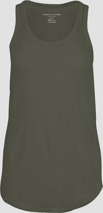 Majestic Filatures Linen Stretch HD Scoopneck Tank in Militaire at Nordstrom, Size 2