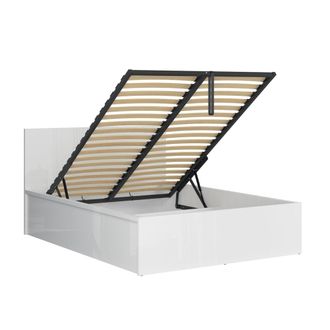 Petits Meubles Cama canap&eacute; 140x200 con somier paneles de mdf blanco