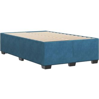 vidaXL Estructura De Cama De Terciopelo Azul 120x200 Cm Vidaxl