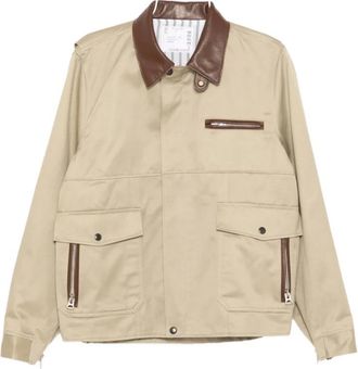 sacai 26-03908M 651 Jacket - Heren - Zomerjassen - Beige - M - Jassen