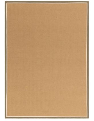Novatrend Alfombra moderna de yute Verde 240x340 cm
