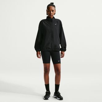 Nike Womens One High-Waisted 8 Biker Shorts with Pockets in Black | FZ6758-013