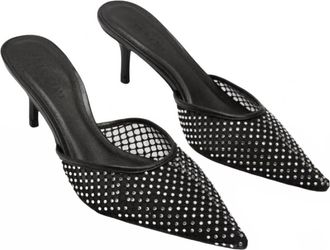 Billini Womens Dez Heel In Black Mesh