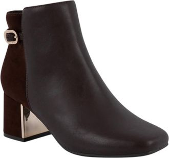 Jones New York Womens Durvin Block Heel Dress Bootie In Brown