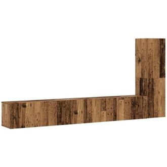 vidaXL Muebles De Tv De Pared 3 Uds Madera Vieja Madera De Ingenier&iacute;a Vidaxl