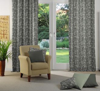 Adam Vorhang »Flower Cuvée« Kräuselband 1 Stk. tlg. aus 100% Bio-Baumwolle