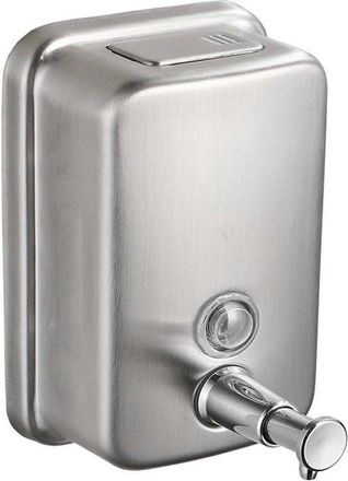 OEM Allecto, Dispensador De Jab&oacute;n De Pared, Dispensador De Jab&oacute;n De Manos, Jabonera Manual Con Pulsador, Dispensador De Jab&oacute;n, Color Plata, 500 Ml