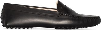 Tod's Black Black Gommini Round Toe Driving Shoes