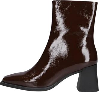 Vagabond Hedda Enkellaarzen - Dames - Laarzen met Hak - Bruin - 37 EU - Leer - Schoenen