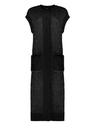 Herno Mouwloos vest met zakken - Zwart