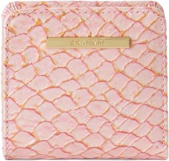 Brahmin Jane Snakeskin Embossed Leather Bifold Wallet in Pink at Nordstrom